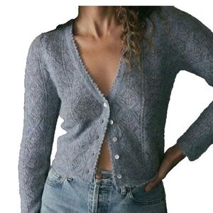 Doen Gray Knit Cardigan